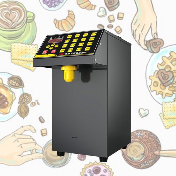 16 Grid Quantitative Fructose Filling Machine Bubble Milk Tea Shop Automatic Electric Syrup Sugar Dispenser Levulose Quantifier
