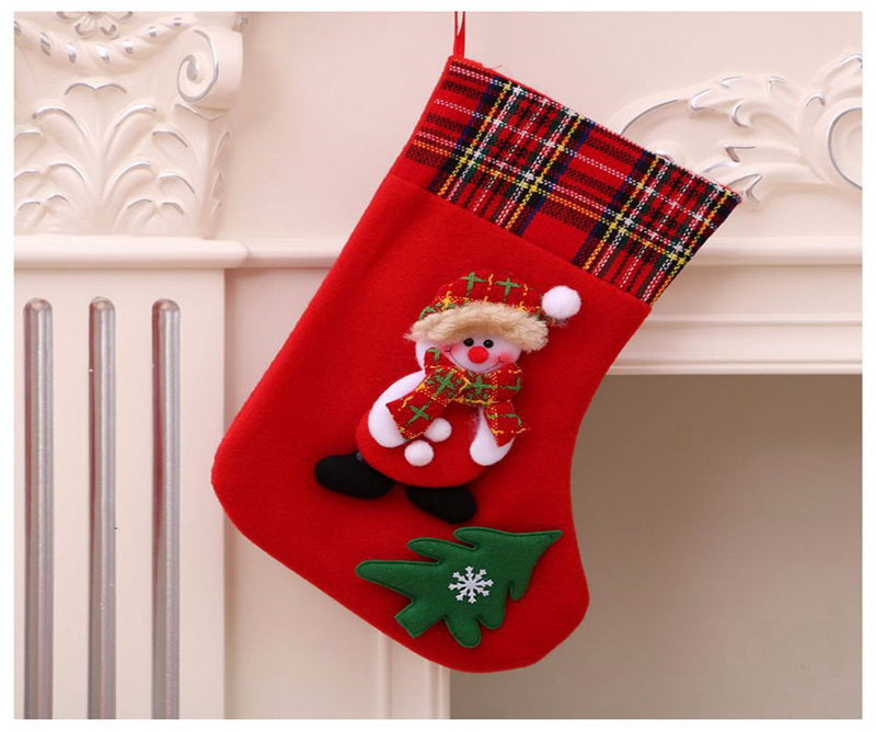 Christmas Decorations-Santa Socks-Plush Christmas Stocking Pendant-Christmas Gift Bag-ChristmasTree Ornaments