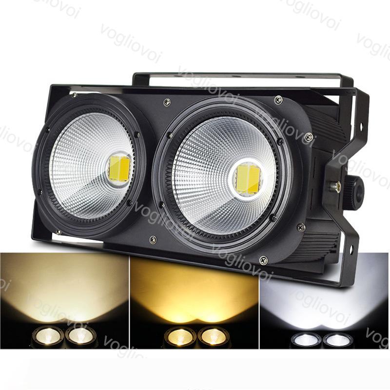 LED Effects LED Blinder Lights Warm White 2X100W Matrix COB Audience Lights Background For Studio Stage Par DMX512 Disco Effect DHL