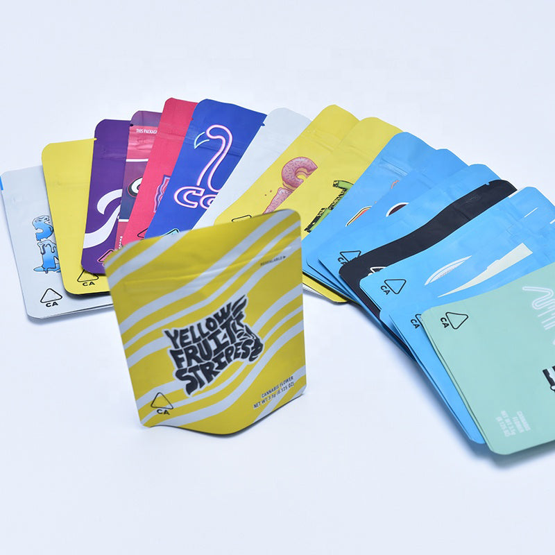New Cookies Bag 3.5G 1 8 California Lomon Pepper LondonChello Runtz OG Yellow Fruit Stripes Packaging Bags Dry Herb edibles vape packaging