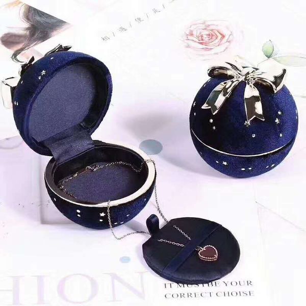 Fashion Starry Sky BowknotVelvet Ring-Pendant-Bracelet Jewelry Boxes Packaging