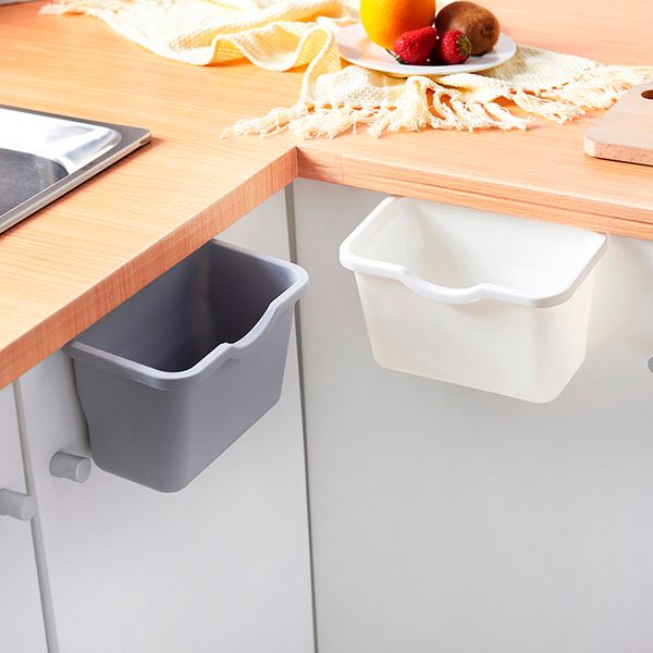 2019 Kitchen Cabinet Door Hanging Trash Garbage Bin Can Rubbish Container Household Cleaning Tools Waste Bins