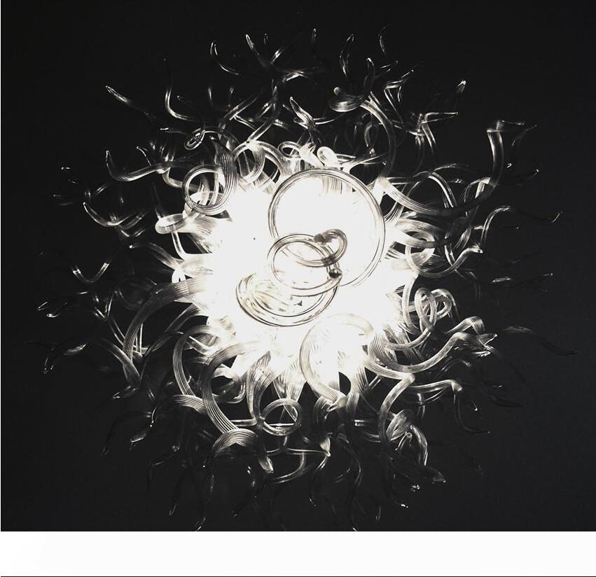 100% Mouth Blown Lamp Borosilicate Home Design Luxury Dining Room Led Bulbs Style Murano Glass Crystal Chandelier Lamps