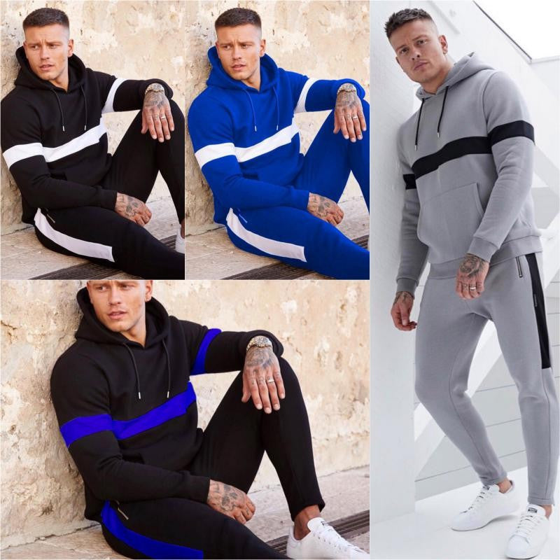 Autumn mens Designer Fashion Tracksuits Sweatsuit Two Piece Set top Pants Hooded loose Casual hoodie outdoor sport streetwear suit plus size