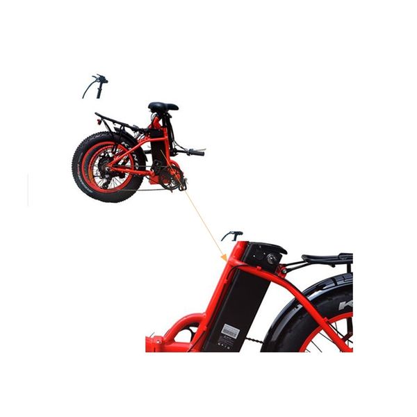 48V 12Ah e bike battery 350W-500W-750W bottom discharge Step-through Fat Tire Folding Electric Bicycle