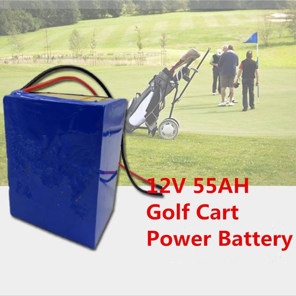 12V 55ah Power Battery lithium battery Electric Golf Cart 4-wheel trolley E wheelbarrow E-scooter