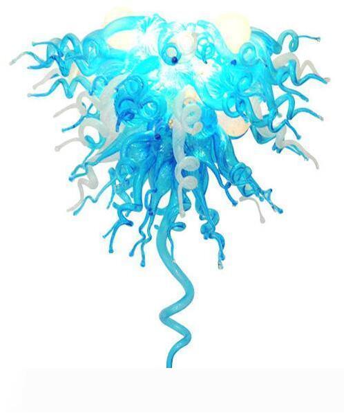 Free Shipping AC Led Bulbs 120v 240v Popular Lighting Murano Glass Light Modern High Ceiling Chandelier