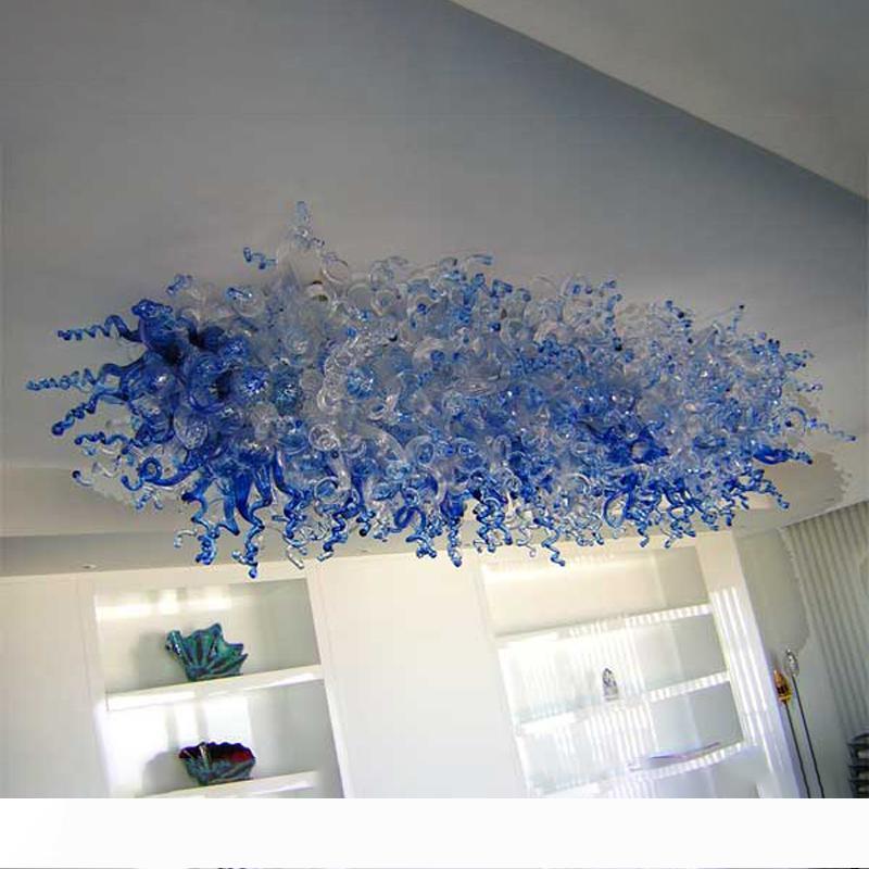 Sky Star Ceiling Light Blue Shades Modern Ceiling Chandelier Living Room Dining Room Art Glass Decorative Ceiling Light with Led Bulbs