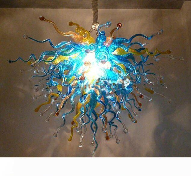 Free Shipping LED Bulbs Chinese Modern Murano Glass Chandelier Mini Colored Speical Design Art Deco Lamp