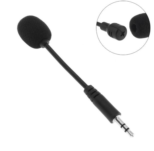 Mini 3.5mm Jack Flexible Capacitance Microphone Mic for Mobile Phone PC Laptop Notebook