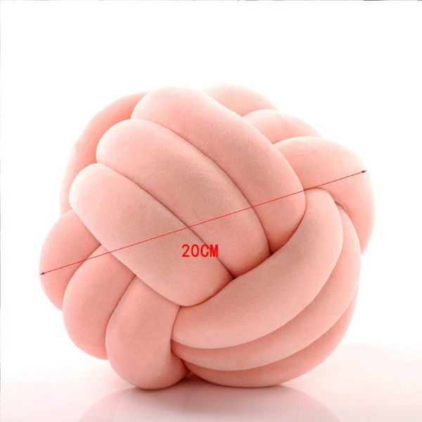 Soft Knot Cushions Bed Stuffed Pillow Home Decor Cushion Ball Plush Throw Y200723