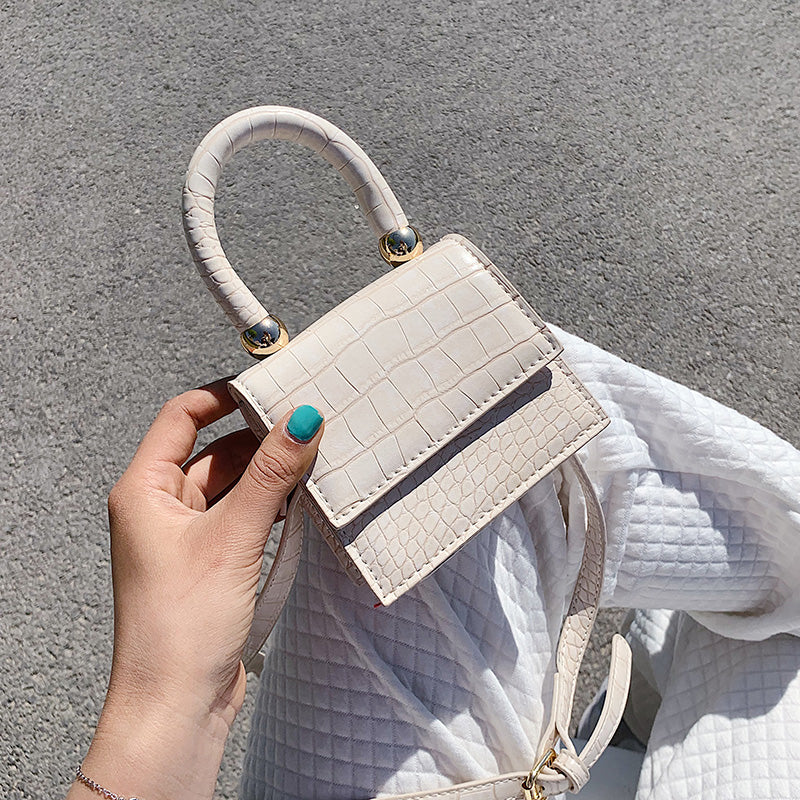 Super Mini PU Leather Crossbody Bags For Women 2020 Stone Pattern Shoulder Handbags Female Travel Totes Lady Lipstick Bag