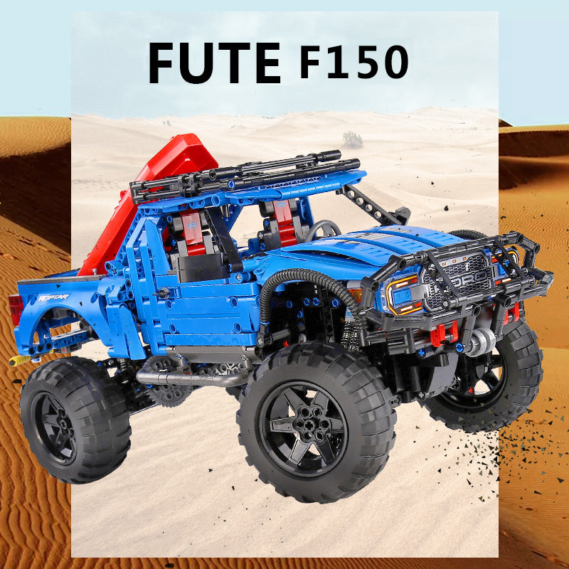 SEMBO Technic Monsters Ford F150 Raptor Pickup Truck Building Blocks With Motor MOC Compatible Legoing Creator 701990 Model Educational Toys Birthda