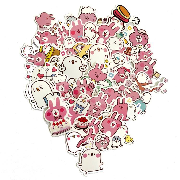 5 Sets=175PCS Small Fresh and Cute Cartoon Stickers Refrigerator Notebook Guitar Waterproof Graffiti Stickers