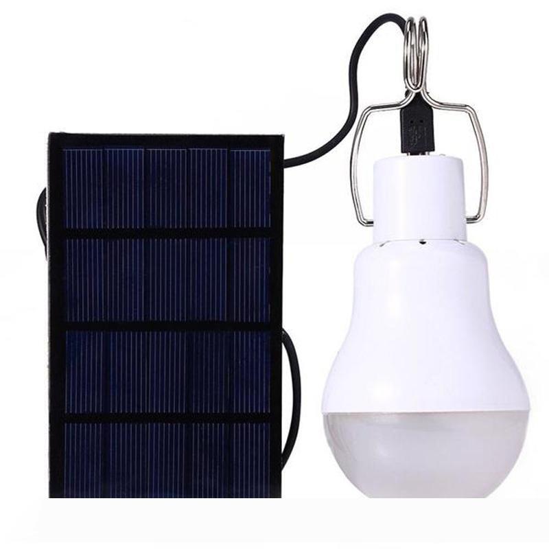 Portable Solar Power LED Bulb Lamp 0.8W 5V 150 lumens Outdoor Camping Tent Fishing Lamp Lighting