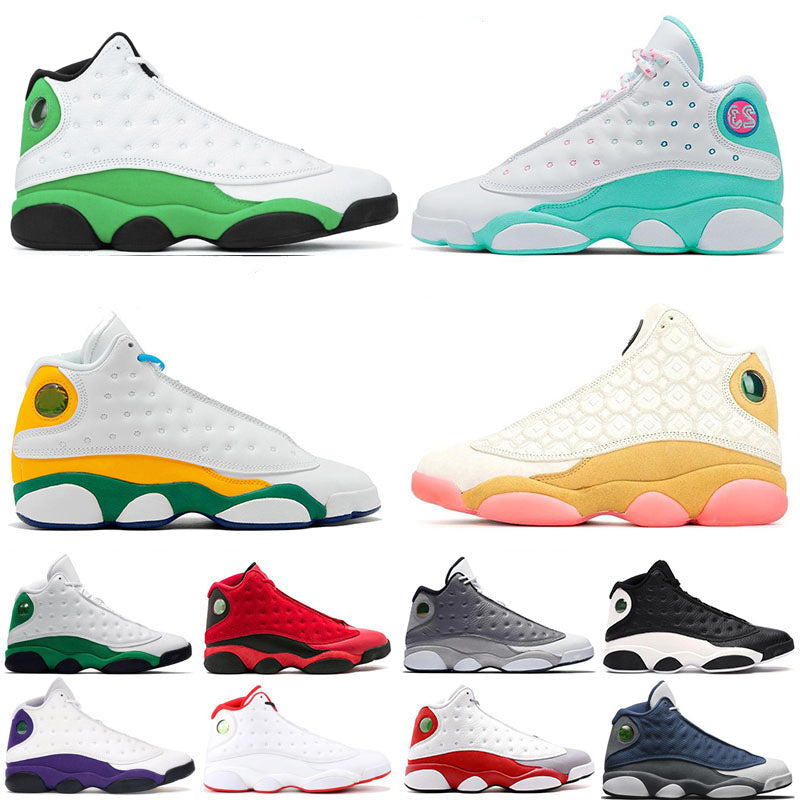 New 13 13s Men Women Basketball Shoes CNY Bred Black Brown Blue White Playground Grey Red Island Luky Soar Green Sports Sneakers