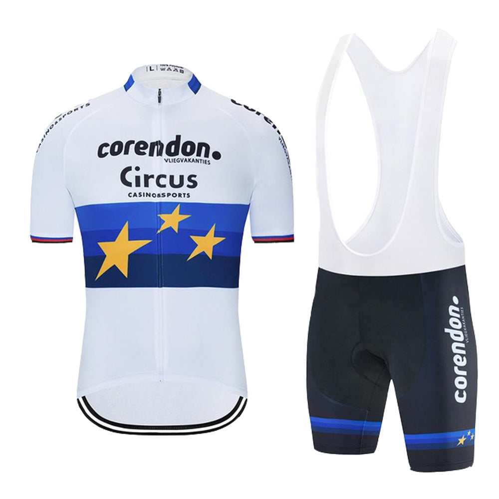 Tour De France 2020 Corendon Circus mens summer Cycling Jersey set Quick Dry MTB bike cycling Clothing bib shorts kit Ropa Ciclismo