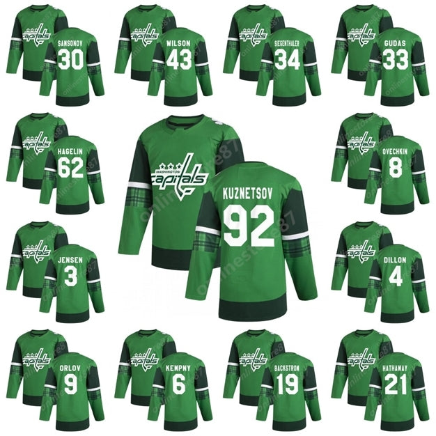 5219 Nicklas Backstrom 2020 Pittsburgh Penguins jersey 43 Tom Wilson 92 Evgeny Kuznetsov 8 alex ovechkin Hockey Jerseys