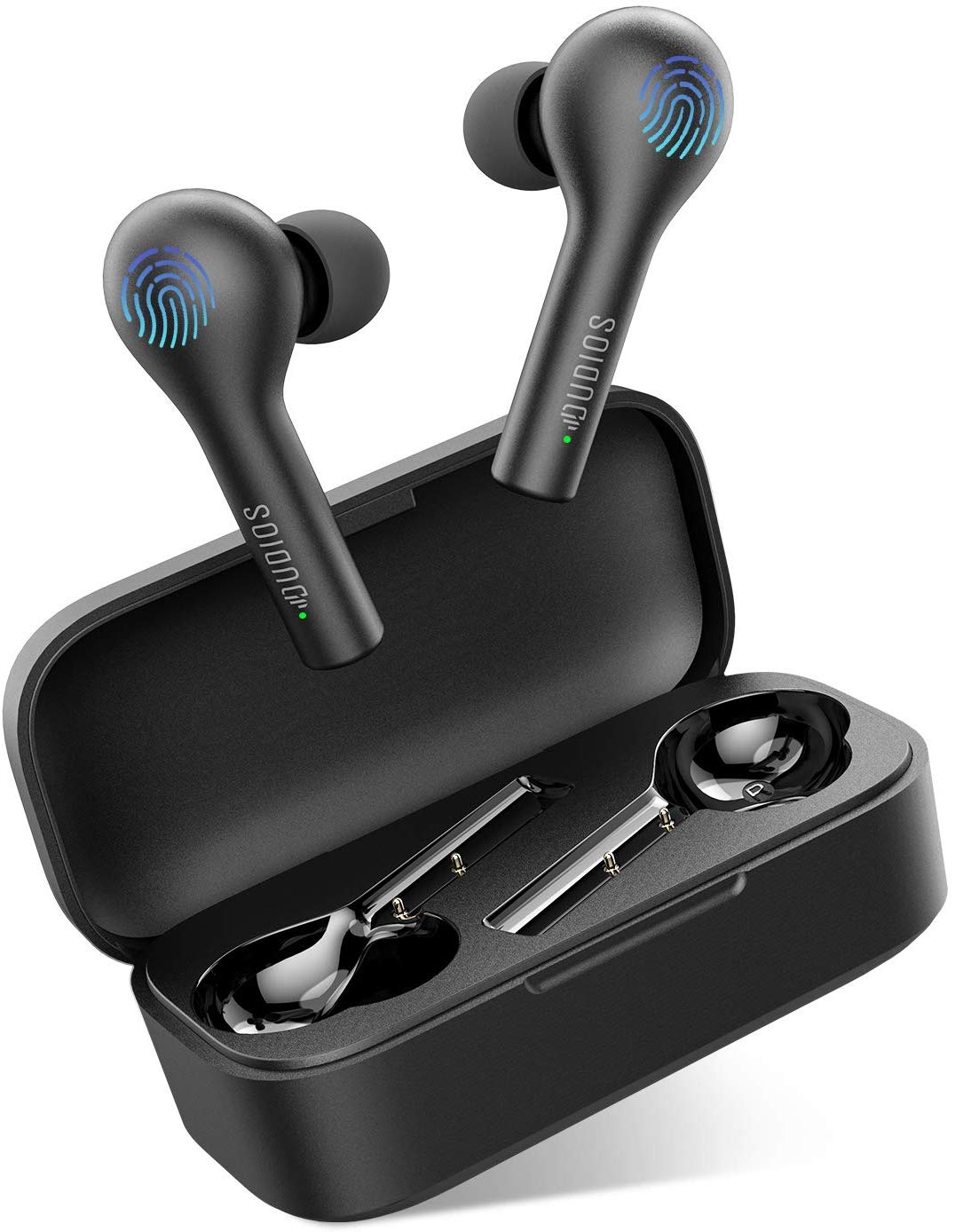 Wireless Earbuds with Charging Case, Earphones 18Hrs Playing Time in-Ear Stereo Calls Deep Bass Game Mode Built-in Mic Sweatproof