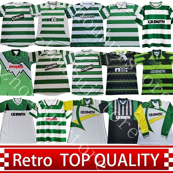 Celtic retro 00 92 soccer jerseys HOME 89 08 06 95 88 football shirts LARSSON Sutton NAKAMURA KEANE black Sutton 86 99 05
