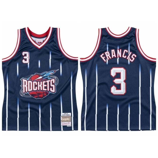 Men\rHouston\rRockets Steve Francis 3 Mitchell & Ness Teal Road 1999-00 Hardwoods Classics Swingman Jersey
