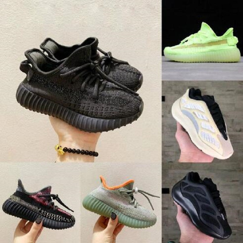Eur26-30 Kids Baby 700 V2 Running Shoe Static Reflective Boy Girl V3 Sneakers Clay Toddler Trainer Children Athletic Shoes