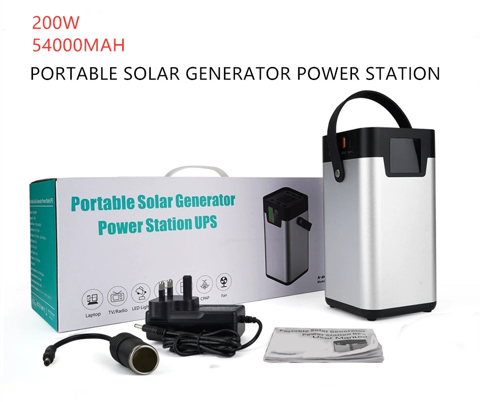 Jump Starter Portable power supply 200W54000mAh large capacity household outdoor car multi-function Highly compatible with multiple output modes