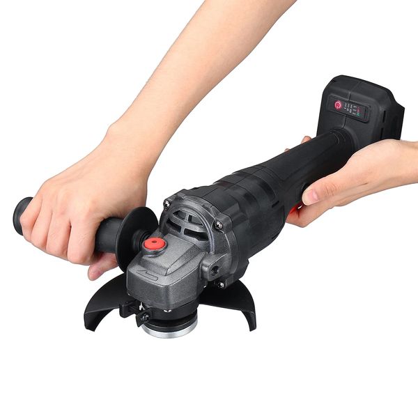 125mm 18V Cordless Brushless Impact Angle Grinder Power Tool Cutting Polishing Machine