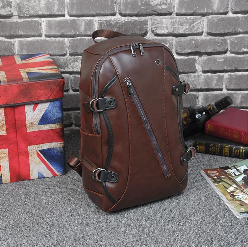 Factory Wholesalebrand bag original design crazys horses leathers backpack. Crazy Horse retro old men and women backpacks School leather backpacks