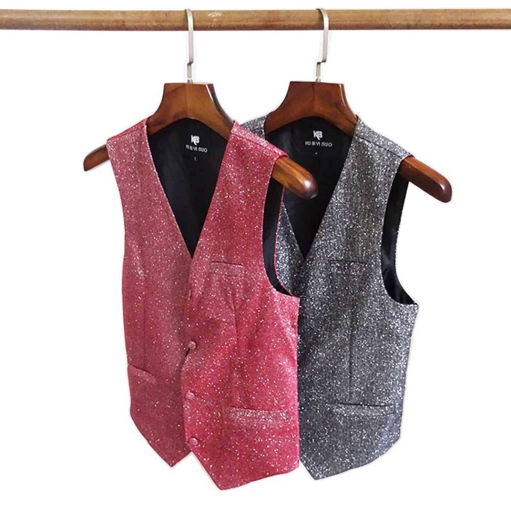 jackets Men&#039;s Youth Bar KTV Waiters Work Clothes Vest Western Restaurant Evening Bartender Changing Waistcoat Streetwear