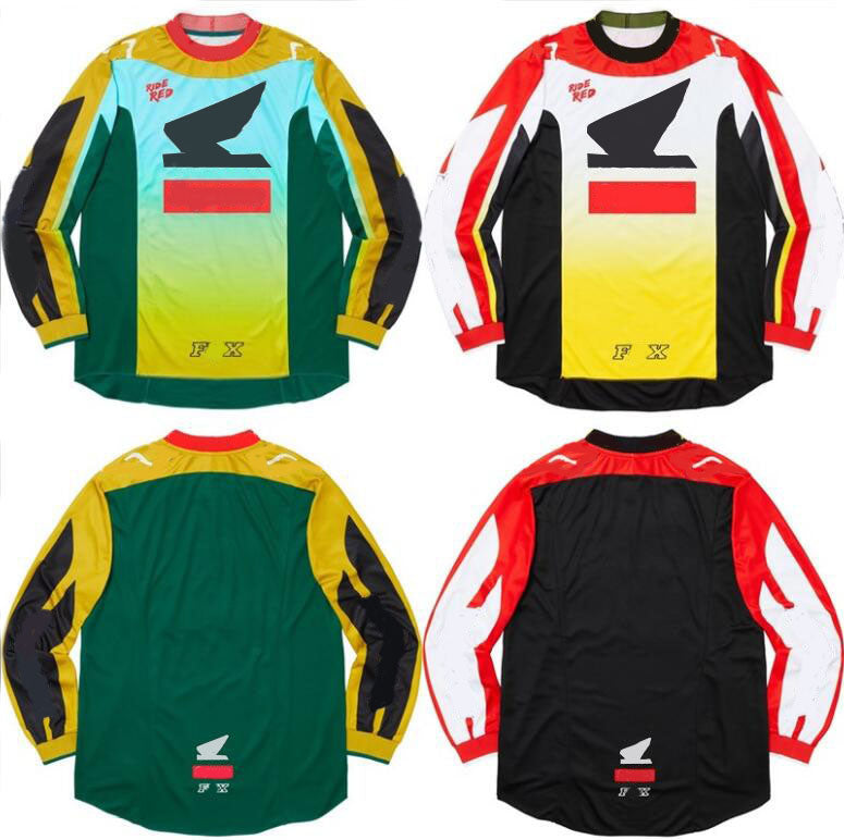 Motorcycle speed surrender long-sleeved men&#039;s and women&#039;s mountain bike riding clothes polyester quick-drying T-shirt can be customized