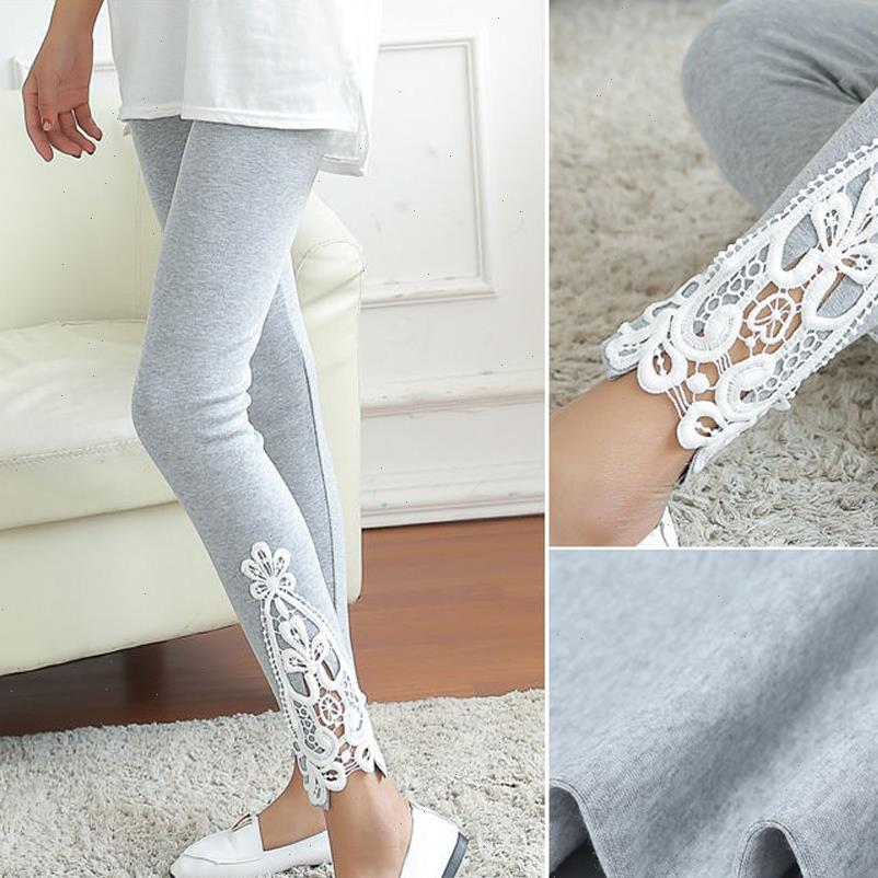 Womens Leggings Fashion Lace Crochet Skinny Spring Slim Stretch Long Jeggings Pants One Size