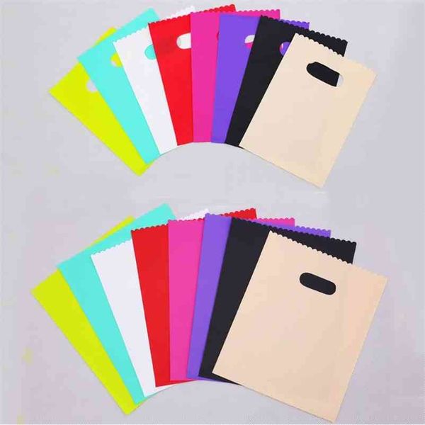 Small colorful Plastic Gift Bags,jewelry Packaging Pouches, Plastic shopping bags 100pcs-lot 210326
