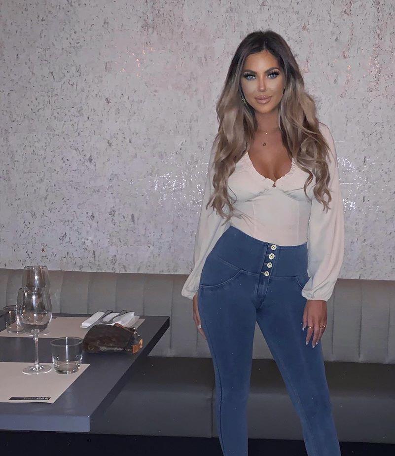 Melody Women Legging Light Blue Yellow Stitching Jeans Leggings 4 buttons High Waisted Push Up Jeggings Clothes