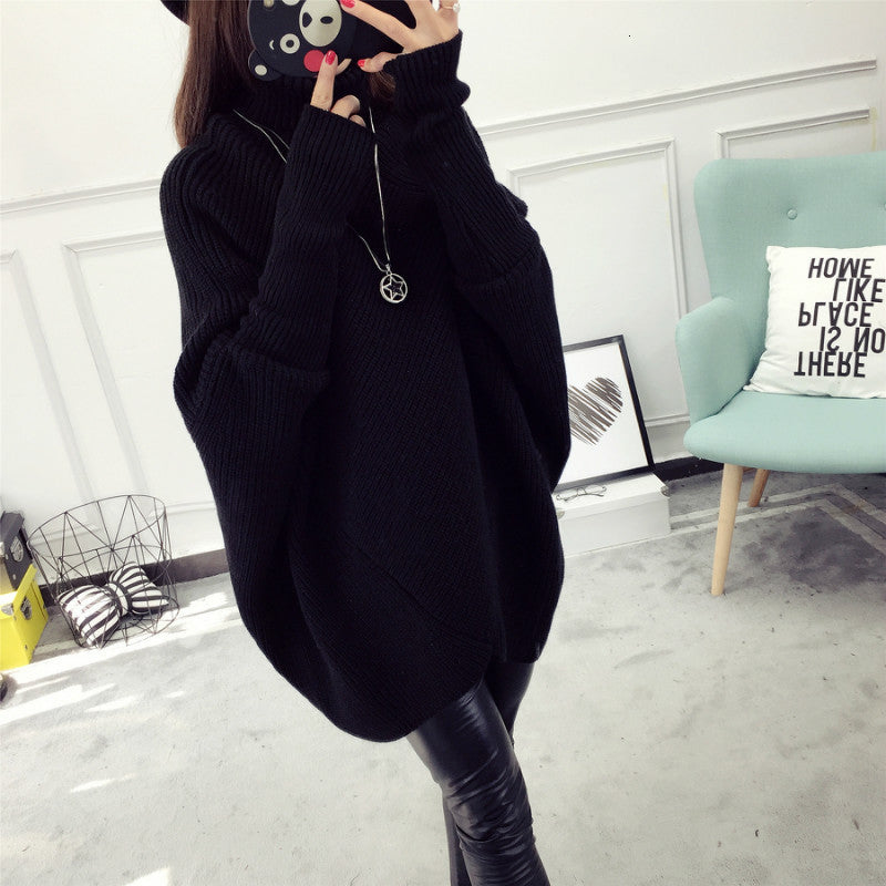 Winter Turtleneck Postpartum Loose Thick Maternity Sweaters Knitting Pullovers for Pregnant Women Pregnancy Tops