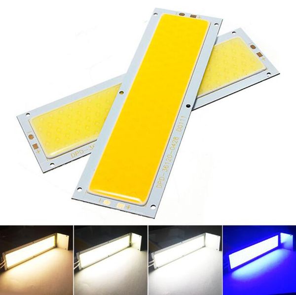 Ultra Bright 1300LM 12W COB LED Bulbs Light Strip 12V DC for DIY Lights Work Lamps Home Bulb 120*36MM Chip Big Promotion !!!