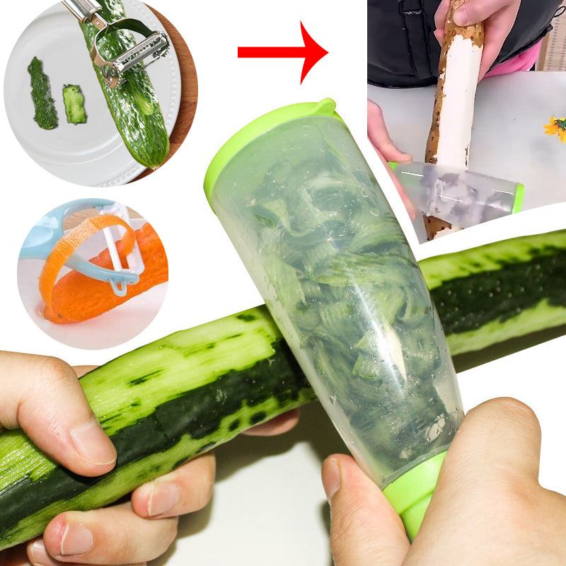 Practical Storage Type Peeling Knife Cookware Vegetable Fruit Potato Tomato Cucumber Peeler Processor Kitchen Utensil Gadget