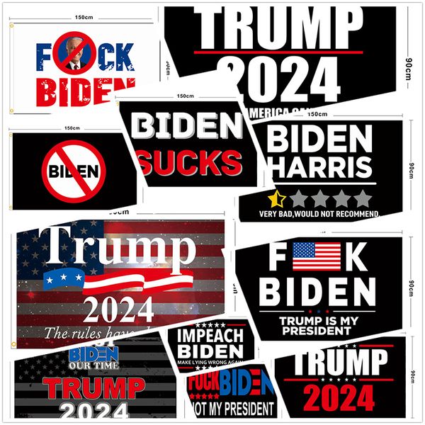 3x5 FT Trumps Banner Flag 2024 President Election F Biden Garden Outside Porch House Home Decoration TR0001