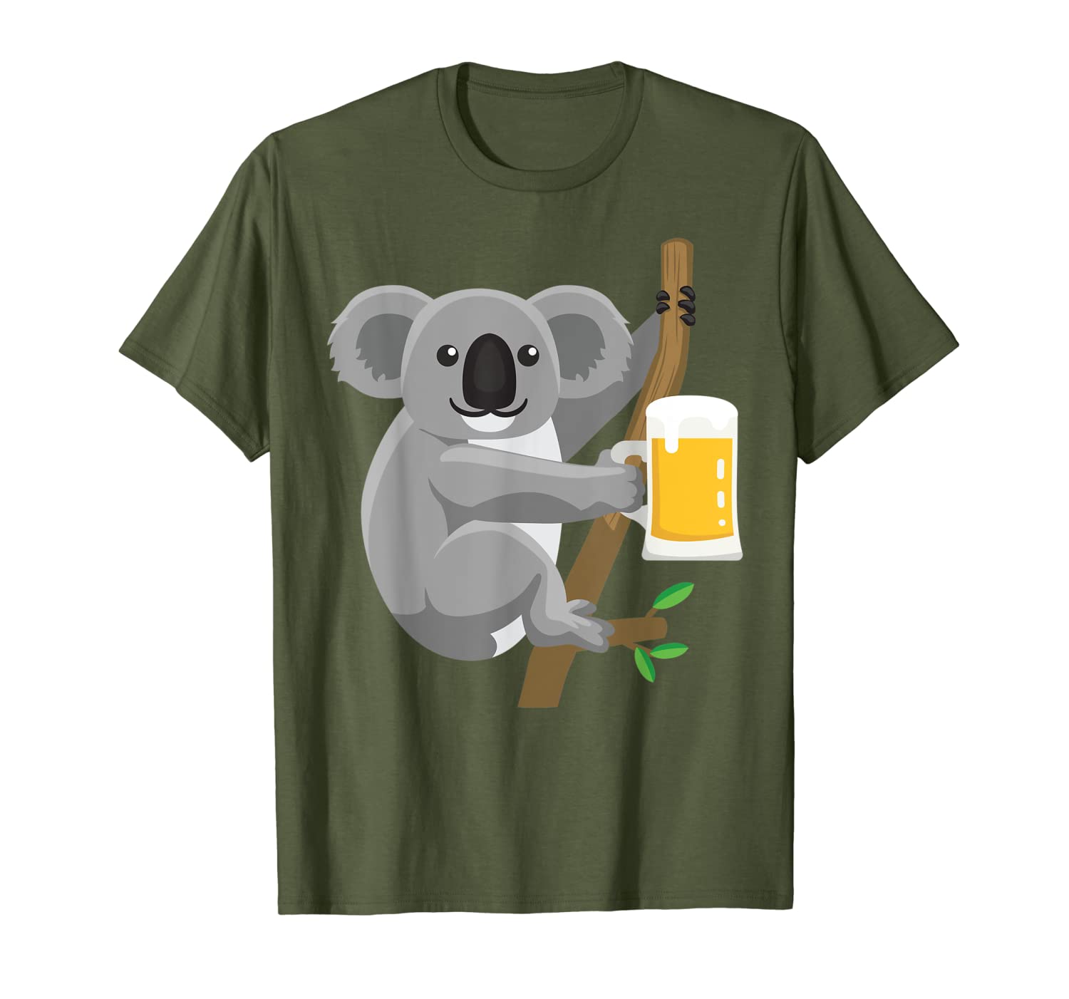 Koala Beer Drinking Inspired Design T-Shirt