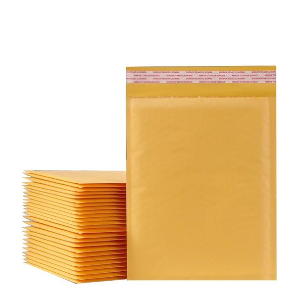 Bubble Kraft Envelopes Paper Bags Mailers Padded Ship Envelope With Bubbles Mailing Bag Drop Ships Yellow