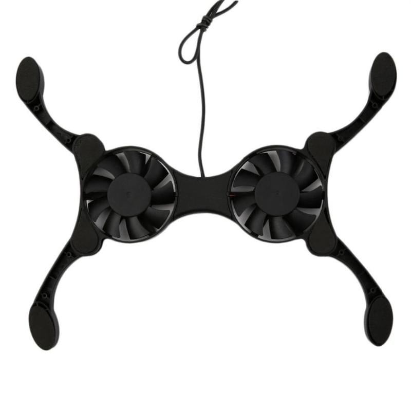 Laptop Cooling Pads Universal Super Mini Notebook Cooler USB Fan With 2 Fans For 7 To 15 Inch PC