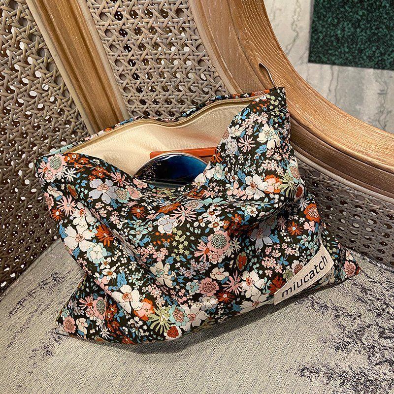 Cosmetic Bags & Cases Spring Flower Women Pink White Bag Canvas Waterproof Zipper Make Up Travel Washing Makeup Organizer Beauty Case