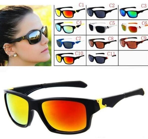 MOQ=20PCS Outdoor Eyewear Spectacles Bicycle Glass 11 Colors Big Sunglasses Sports Cycling Sun Glasses Fashion Dazzle Colour Mirrors Y056