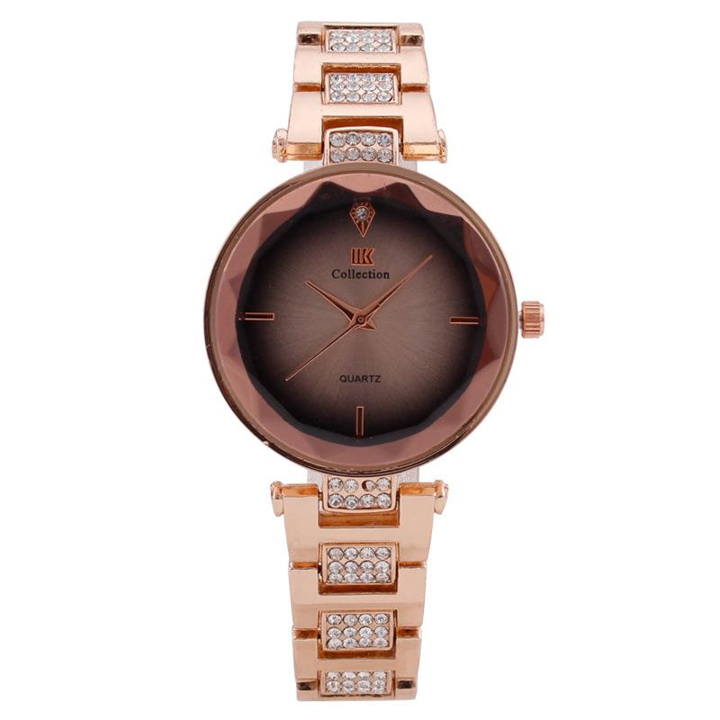 Wristwatches Waterproof Diamond Mirror Wire Drawing Dial With Lady Watch, Quartz Manufacturer, One From Stock