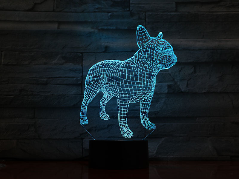 3D Night Lights Cute Dog LED Desk Table Smart Phone Control Color Changing Nightlight Children&#039;s Bedroom Decor Bedside Gift Dropshipping