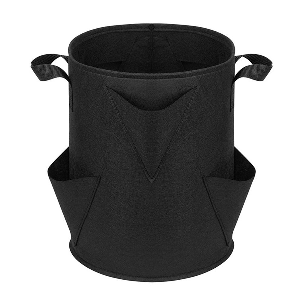 1Pcs Outdoor Plant Grow Bag Strawberry Vertical Planter Flower Herb Root Vegetables Breathable Round Reusable