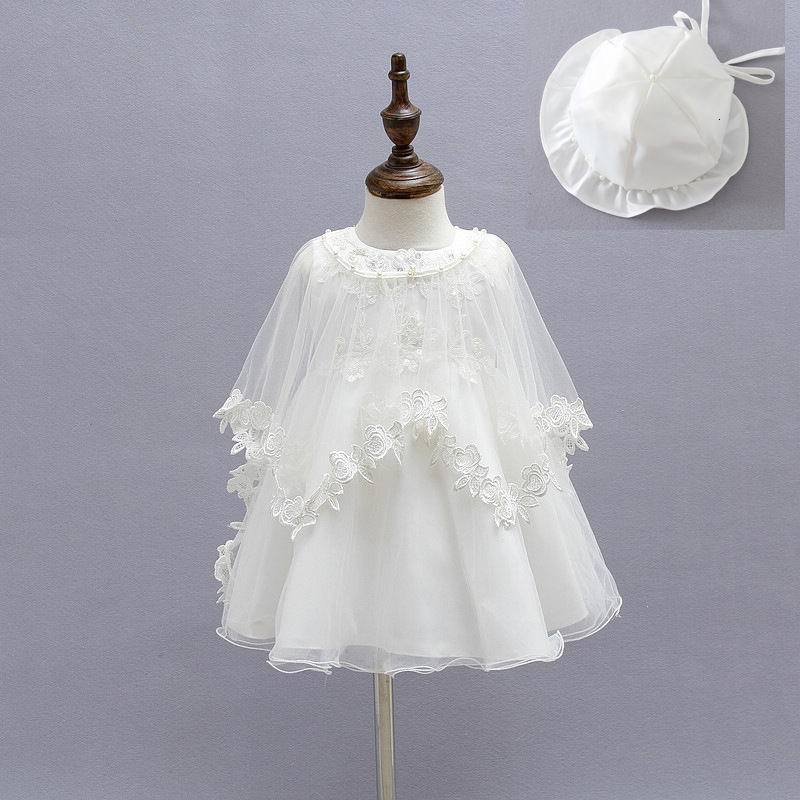 Girl&#039;s Dresses born Baby Christening Gown Infant Girls Princess Lace Baptism Toddler Girl es 3pcs-set 1776 GI53