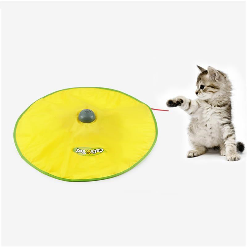Pet Educational Toy Interactive Play Plate Pet Four-speed Adjustment Electric Cat Toy Funny Cat Turntable Pet Supplies