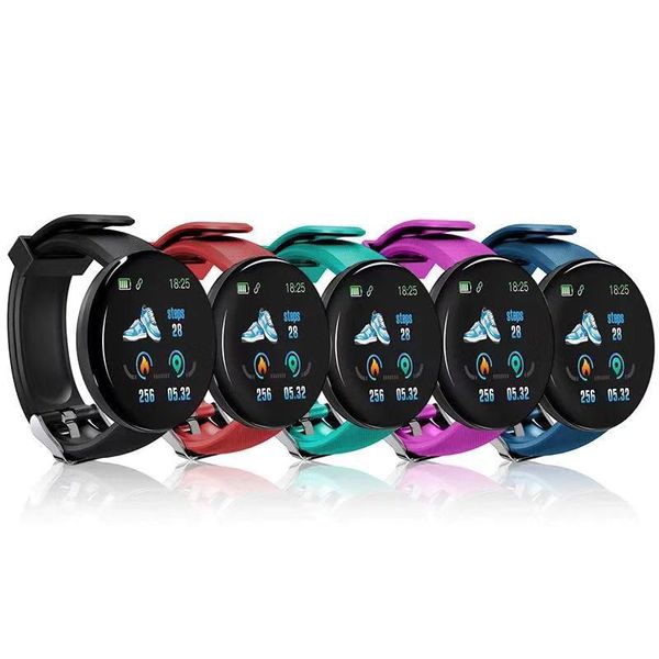 D18 Smart Bracelet Fitness Tracker Watch Blood Pressure Wristband IP65 Waterproof Heart Rate with Retail Box for iphone android