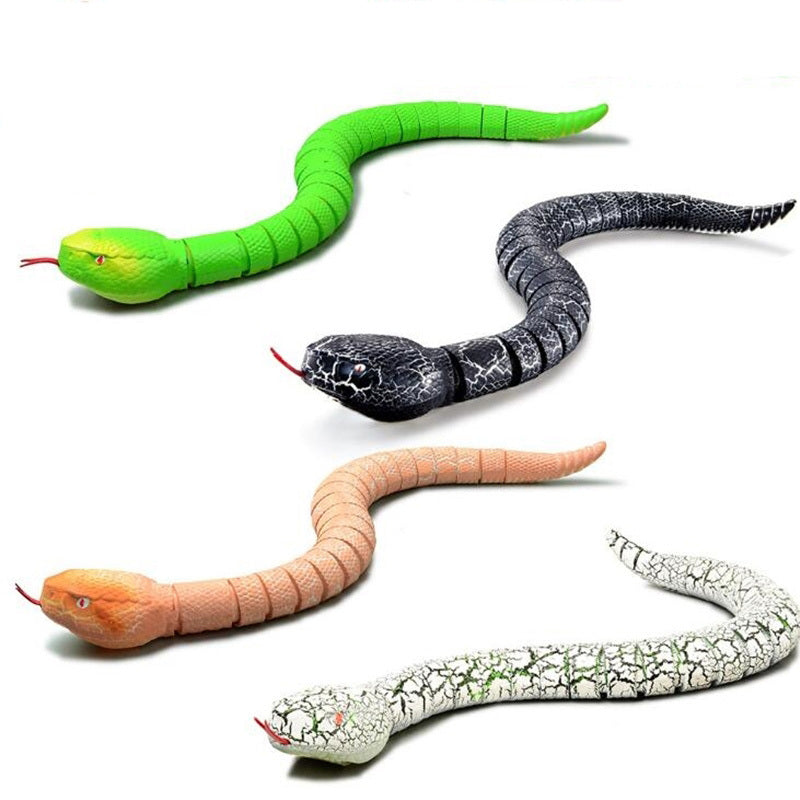 Infrared Remote Control Snake Rc Cat Toy And Rattlesnake Egg Animal Trick Terrible Prank Kids Toys Funny Novelty Gift